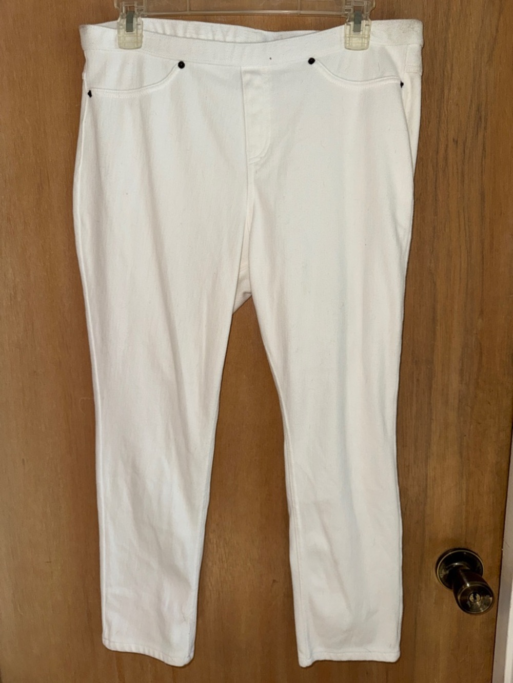 Jeggings Slim Straight Clean Minimal Design Stretchy Size Large
